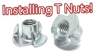 How to Install and Fasten Tee TNuts [upl. by Ashwin]