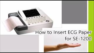 SE 1200 ECG How To Install Paper Video [upl. by Yadroc153]