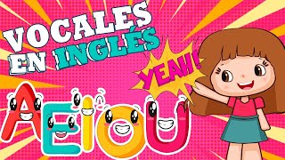 🥰 CANCIÓN DE LAS VOCALES  EN INGLÉS Y ESPAÑOL 2021 [upl. by Ronnholm]