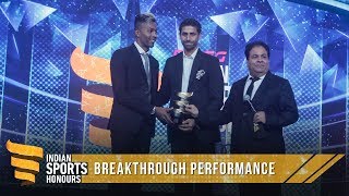 Hardik Pandya  Breakthrough Performance of the Year  Indian Sports Honours [upl. by Ardiek]