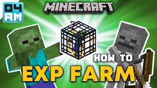 EASY Zombie amp Skeleton Mob Spawner XP Farm Tutorial  Minecraft 119 No Redstone V1 [upl. by Annavas]