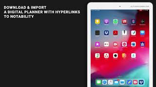 Notability Planners with Hyperlinks → how to import and use them [upl. by Lettie]