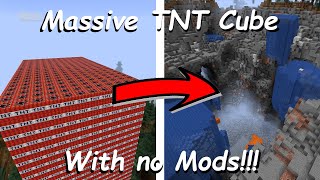 How to Summon a MASSIVE TNT cube in Vanilla Minecraft 116 [upl. by Kat]