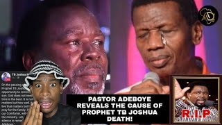 Pastor Adeboye Revels the Cause Of Prophet TB Joshua Death [upl. by Kwei]