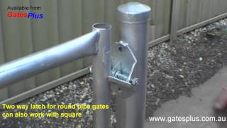 Gate Latch 2 way for round pipe and square [upl. by Notnert]