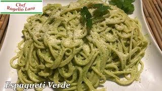 ESPAGUETI VERDEDELICIOSA RECETA [upl. by Aissenav]