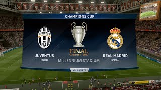 JUVENTUS VS REAL MADRID CHAMPIONS LEAGUE FINAL 2017 3062017  FIFA 17 Predicts  Pirelli7 [upl. by Koch]