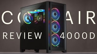 Corsair 4000D Airflow MidTower PC Case Review [upl. by Mehalek]