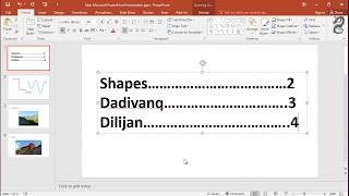 How to Make a Table of Contents in Powerpoint [upl. by Ahseetal]