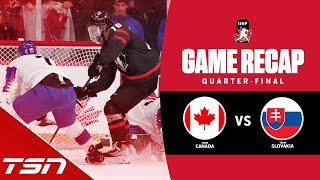 Canada vs Slovakia  2023 World Juniors Highlights [upl. by Acenes230]