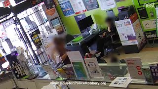 Robbery suspect locked inside Texas store prays begs to be released [upl. by Ahsatak17]