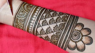 Simple Bridal Mehndi Design Latest 2021  Try this Wedding special mehandi [upl. by Abroms]