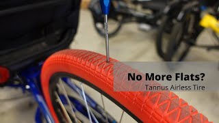 No More Flats Tannus Airless Tire Review [upl. by Hehre140]