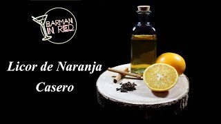 COMO HACER UN LICOR DE NARANJA CASERO [upl. by Merlin480]