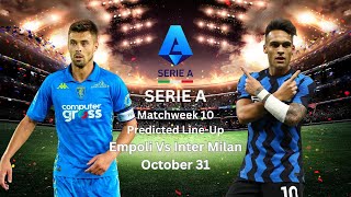 Empoli VS Inter Milan Serie A [upl. by Iraj]