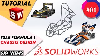 SOLIDWORKS  Formula 1 Chassis Design [upl. by Saidee]