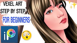 VEXEL ART TUTORIAL USING IBIS PAINT X  Step by step tutorial for beginners ✨ [upl. by Hoenack193]