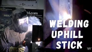 Stick Welding Uphill Techniques and Tips [upl. by Bowra544]