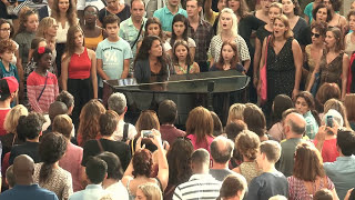 Yael Naim  Coward Live vocal Flashmob at Forum des Halles Paris [upl. by Draper156]