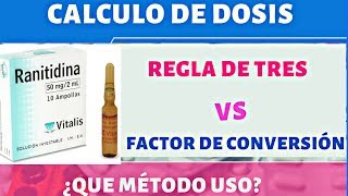 Cálculo de Dosis Fácil en Ampollas IM  Regla de Tres vs Factor de Conversión [upl. by Billye]