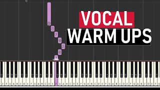 ♬ VOCAL WARM UPS 6 BARITONE RANGE A2 A4 MAJOR SCALES  By Soulphonic ♬ [upl. by Dnalyar]