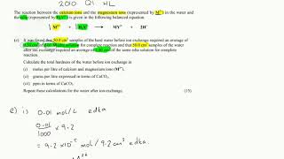 Water Hardness EDTA Titration Calculations Example [upl. by Dent]