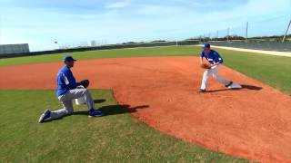 First Base Drills  Fundamentals of First Base Series by IMG Academy Baseball Program 4 of 4 [upl. by Ahseryt883]