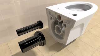 TOTO AP or EP WallHung Toilet Installation Video [upl. by Dahcir]