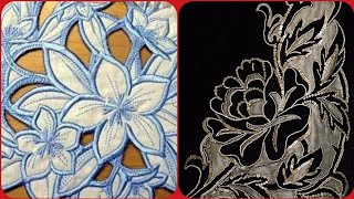 Beautiful latest machine cutwork embroidery designs [upl. by Sirois933]