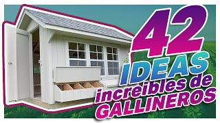 42 ideas INCREIBLES de inspiración para construir un GALLINERO  Planos [upl. by Coulombe]