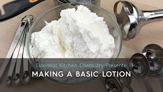 How to Guide Making a Basic Lotion [upl. by Saimon]