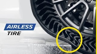 New generation of airless tire  Michelin [upl. by Atinej]