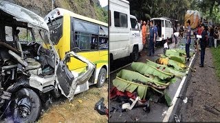 At least 19 dead in multiplevehicle collision in the Philippines [upl. by Melly767]