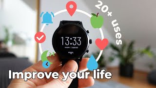 How a smartwatch can change your life 20 Uses Benefits amp Wear OS Apps ⌚ [upl. by Marmaduke]