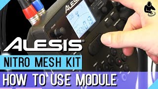 Alesis Nitro Mesh Kit Module Instructions [upl. by Liberati]