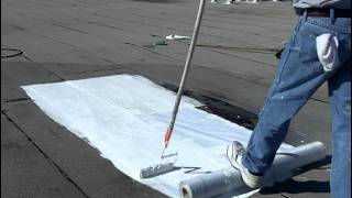 How to Install Elastomeric Roof Coating  Flat Roofs [upl. by Ellesig]