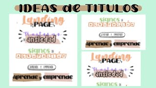 TITULOS BONITOS EN WORD  apuntes digitales [upl. by Atem]