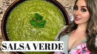 Mexican Salsa Verde How To  3 Step Recipe [upl. by Eniawtna]