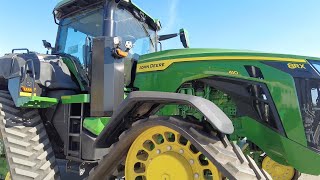 John Deere 8RX Tractor InCab Tips and Features [upl. by Adnarem]