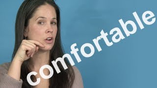 How to Pronounce COMFORTABLE  AMERICAN ENGLISH PRONUNCIATION [upl. by Torrell]