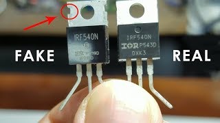 Real vs Fake MOSFET  How to identify a Fake Transistor  MOSFET Test [upl. by Essyla]