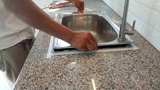 Top mount sink installation [upl. by Stilla]