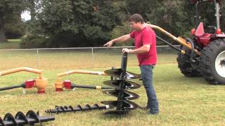 How To Use A Post Hole Digger by Everything Attachments [upl. by Shewchuk]