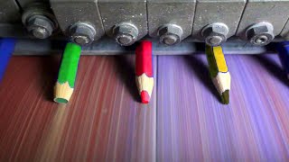 How Pencils are made in Factories Mega Factories Video [upl. by Adler]