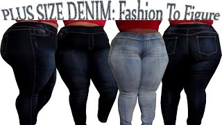 Best Plus Size Jeans  Fashion To Figure TryOn Haul  JustCallMeQuana [upl. by Delanie633]