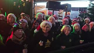 WHAT CHRISTMAS MEANS TO ME Rock Choir at Birkdale Lights Switch On 1st December 2024 [upl. by Marabel350]