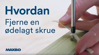 Hvordan fjerne en ødelagt skrue [upl. by Nevi200]