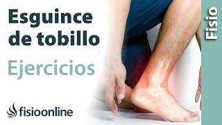 ESGUINCE de TOBILLO Ejercicios para mejorar la MOVILIDAD ARTICULAR [upl. by Oleic]