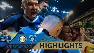 INTER 21 EMPOLI  HIGHLIGHTS  Were in the 201920 UEFA Champions League [upl. by Ifok]