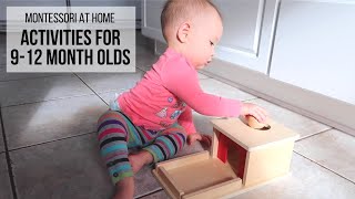 MONTESSORI AT HOME Activities for Babies 912 Months [upl. by Olifoet]